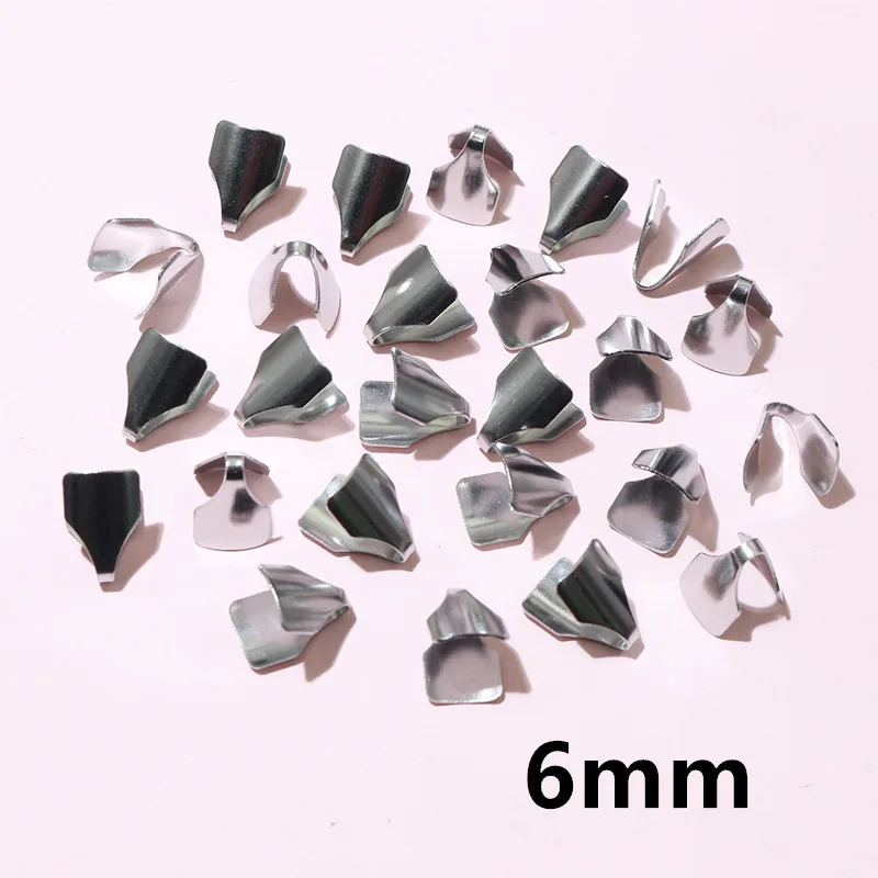 Stainless Steel Crimp End Caps – Flat Cord Beads for Jewelry Making (2–7mm, 100pcs) - Image 10