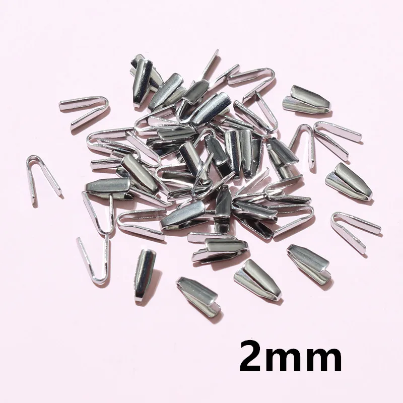 Stainless Steel Crimp End Caps – Flat Cord Beads for Jewelry Making (2–7mm, 100pcs) - Image 16