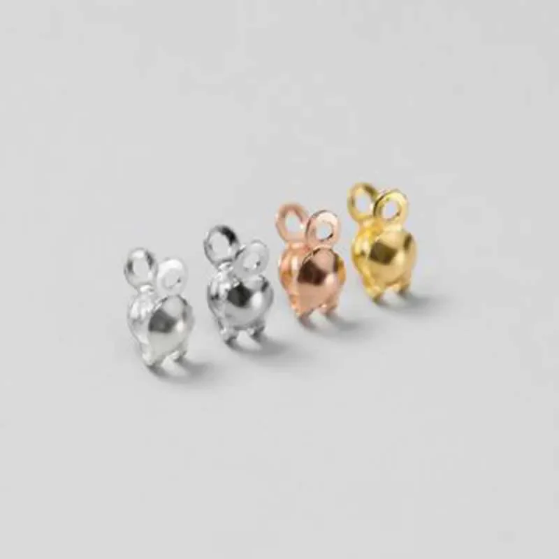 925 Sterling Silver End Beads & Crimp Clasps – 10pcs Jewelry Making Connectors - Image 4
