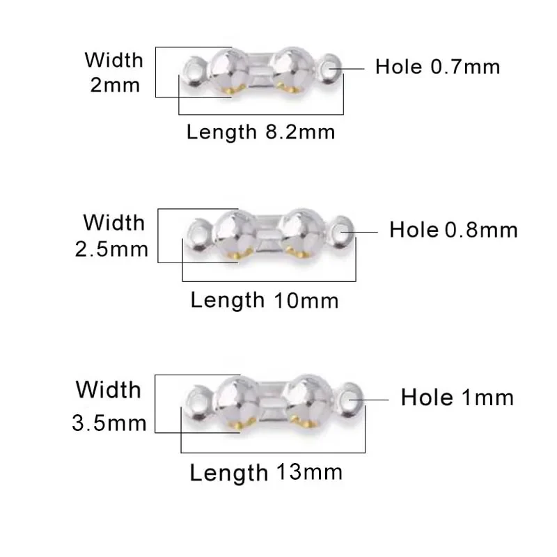 925 Sterling Silver End Beads & Crimp Clasps – 10pcs Jewelry Making Connectors - Image 6