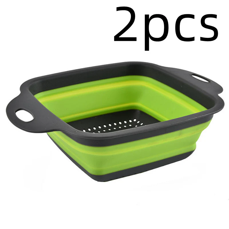 1Pc Collapsible Scalable Silicone Colander Folding Kitchen Silicone Strainer Fruit Vegetable Wash Colanders kitchen Cooking Tool - Image 12
