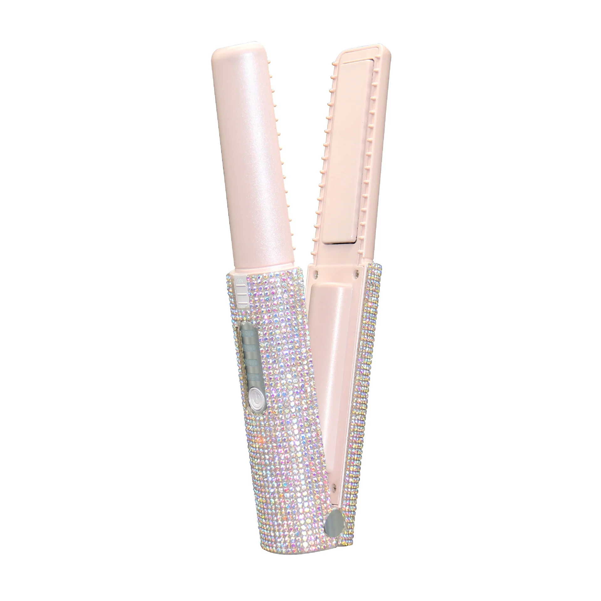 2-In-1 Electric USB Hair Straightening Brush Straightener Brush Multifunctional Comb Straightening Styler Hair Curler - Image 4