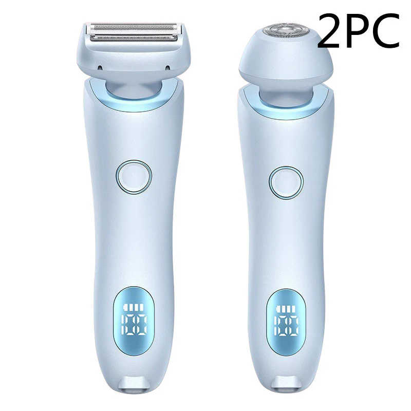 2 In 1 Hair Removal Epilator USB Rechargeable Trimmer Women Body Razor Face Leg Armpit Bikini Hand Pubic Shaver Hair Remover - Image 11
