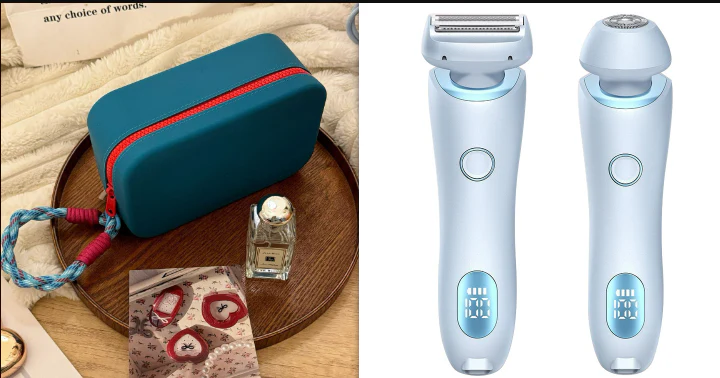 2 In 1 Hair Removal Epilator USB Rechargeable Trimmer Women Body Razor Face Leg Armpit Bikini Hand Pubic Shaver Hair Remover - Image 12
