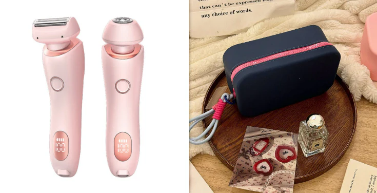 2 In 1 Hair Removal Epilator USB Rechargeable Trimmer Women Body Razor Face Leg Armpit Bikini Hand Pubic Shaver Hair Remover - Image 21
