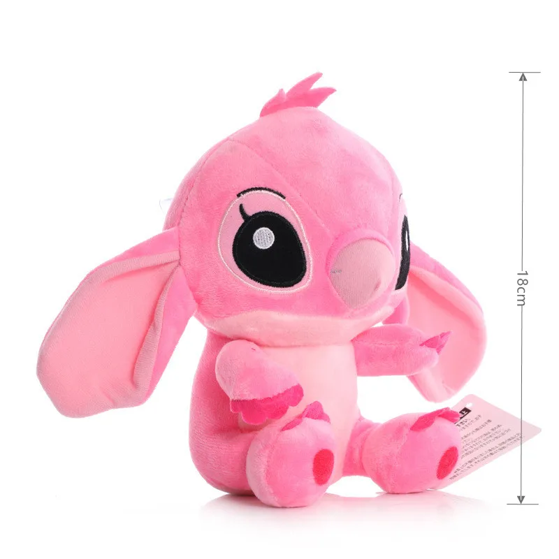 20cm Original Plush Stitch Baby Movie Cartoon Model Doll Children Action Figures Stuffed Toys Pendant Gifts - Image 8