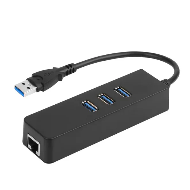 3-Port USB 3.0 Hub Gigabit Ethernet Adapter - Image 5
