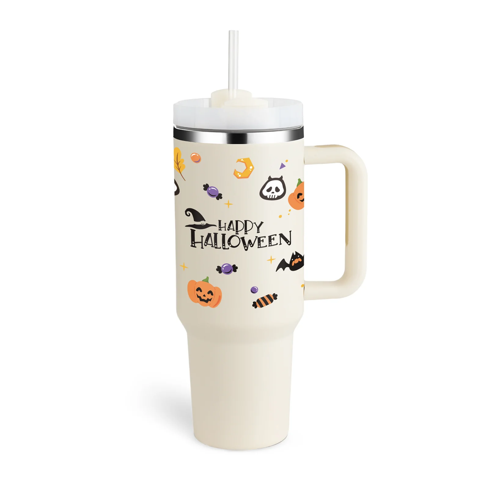 40 Oz Tumbler With Handle Straw Insulated, Stainless Steel Spill Proof Vacuum Coffee Cup Tumbler With Lid Tapered Mug Gifts For Valentine Lover Suitable For Car Gym Office Travel - Image 18