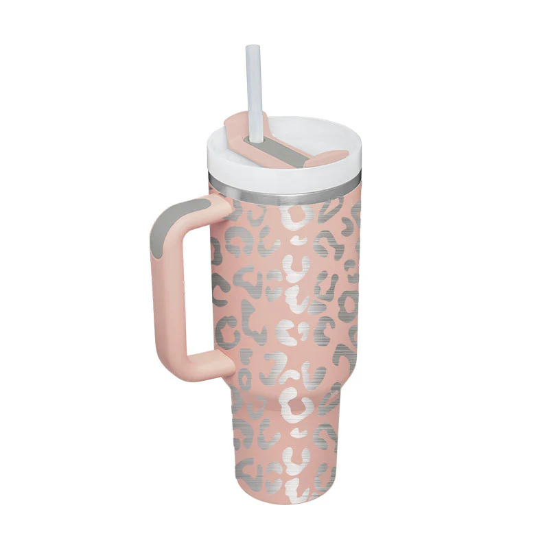 40 Oz Tumbler With Handle Straw Insulated, Stainless Steel Spill Proof Vacuum Coffee Cup Tumbler With Lid Tapered Mug Gifts For Valentine Lover Suitable For Car Gym Office Travel - Image 23
