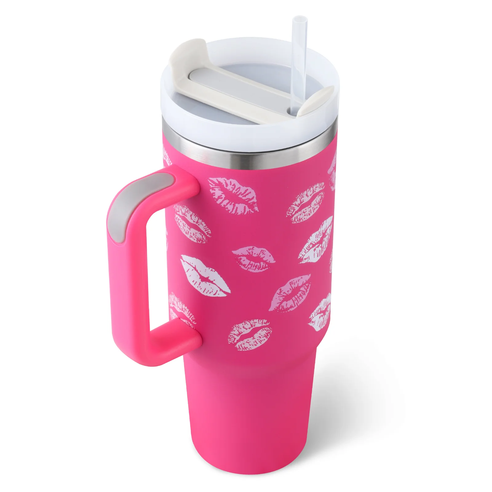 40 Oz Tumbler With Handle Straw Insulated, Stainless Steel Spill Proof Vacuum Coffee Cup Tumbler With Lid Tapered Mug Gifts For Valentine Lover Suitable For Car Gym Office Travel - Image 32