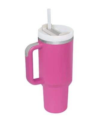 40 Oz Tumbler With Handle Straw Insulated, Stainless Steel Spill Proof Vacuum Coffee Cup Tumbler With Lid Tapered Mug Gifts For Valentine Lover Suitable For Car Gym Office Travel - Image 34