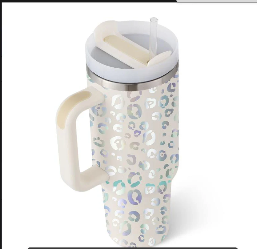 40 Oz Tumbler With Handle Straw Insulated, Stainless Steel Spill Proof Vacuum Coffee Cup Tumbler With Lid Tapered Mug Gifts For Valentine Lover Suitable For Car Gym Office Travel - Image 39