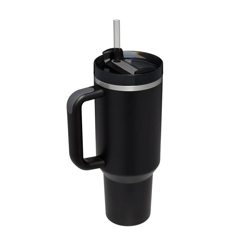 40 Oz Tumbler With Handle Straw Insulated, Stainless Steel Spill Proof Vacuum Coffee Cup Tumbler With Lid Tapered Mug Gifts For Valentine Lover Suitable For Car Gym Office Travel - Image 6