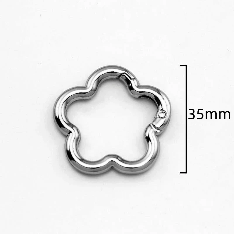 Flower Metal Lobster Claw Clasps – Swivel Snap Hooks for Bags & Keychains (5pcs) - Image 20