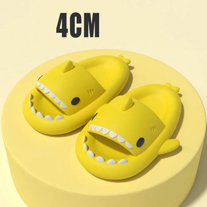 Adult's Slippers Indoor Outdoor Funny Shark Cartoon - Image 13