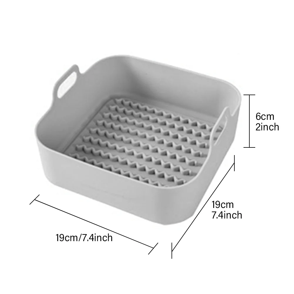 Air Fryer Silicone Pot Replacement Of Parchment Paper Liners No More Cleaning Basket After Using The Air Fryer Food Safe Air Fryers Oven Accessories - Image 12