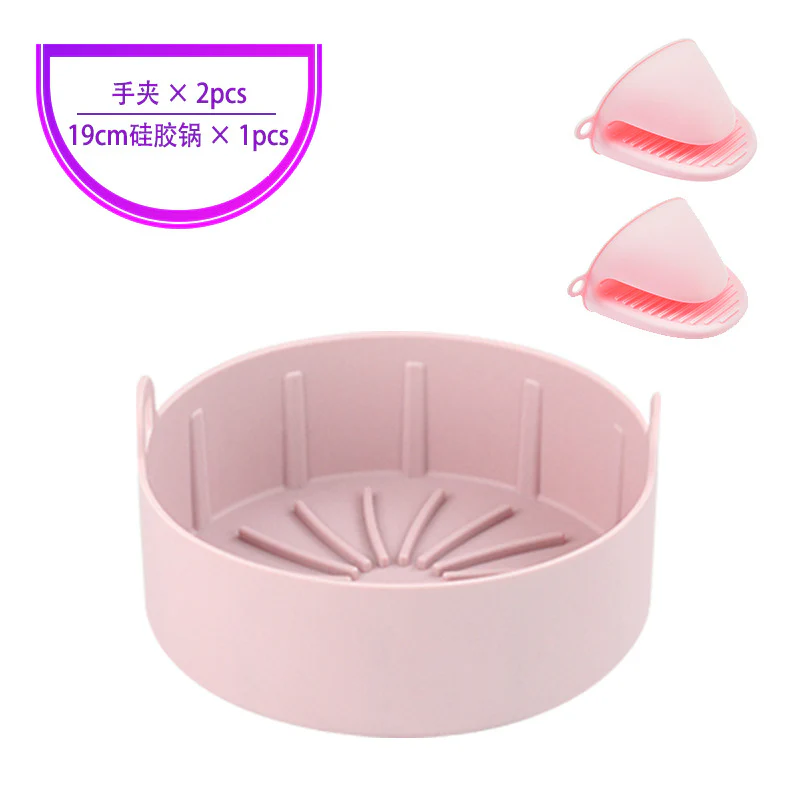 Air Fryer Silicone Pot Replacement Of Parchment Paper Liners No More Cleaning Basket After Using The Air Fryer Food Safe Air Fryers Oven Accessories - Image 13