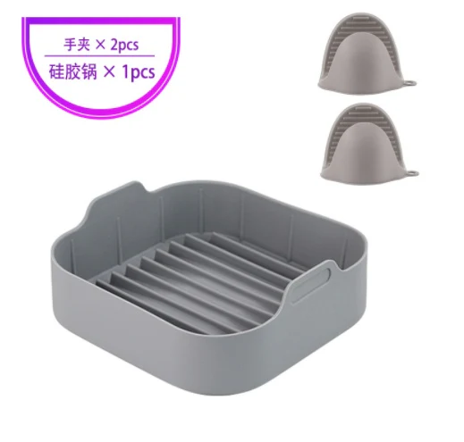 Air Fryer Silicone Pot Replacement Of Parchment Paper Liners No More Cleaning Basket After Using The Air Fryer Food Safe Air Fryers Oven Accessories - Image 17