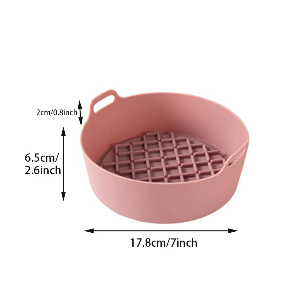 Air Fryer Silicone Pot Replacement Of Parchment Paper Liners No More Cleaning Basket After Using The Air Fryer Food Safe Air Fryers Oven Accessories - Image 7