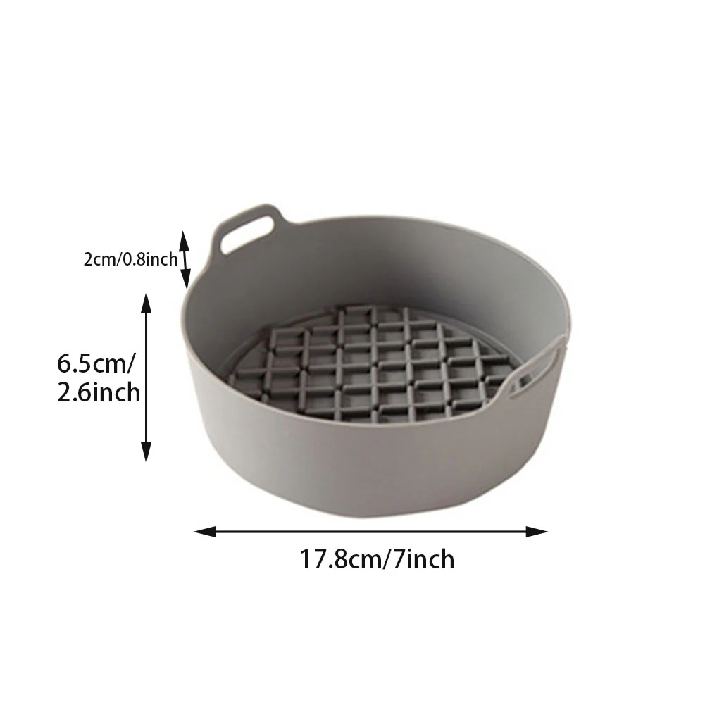 Air Fryer Silicone Pot Replacement Of Parchment Paper Liners No More Cleaning Basket After Using The Air Fryer Food Safe Air Fryers Oven Accessories - Image 8