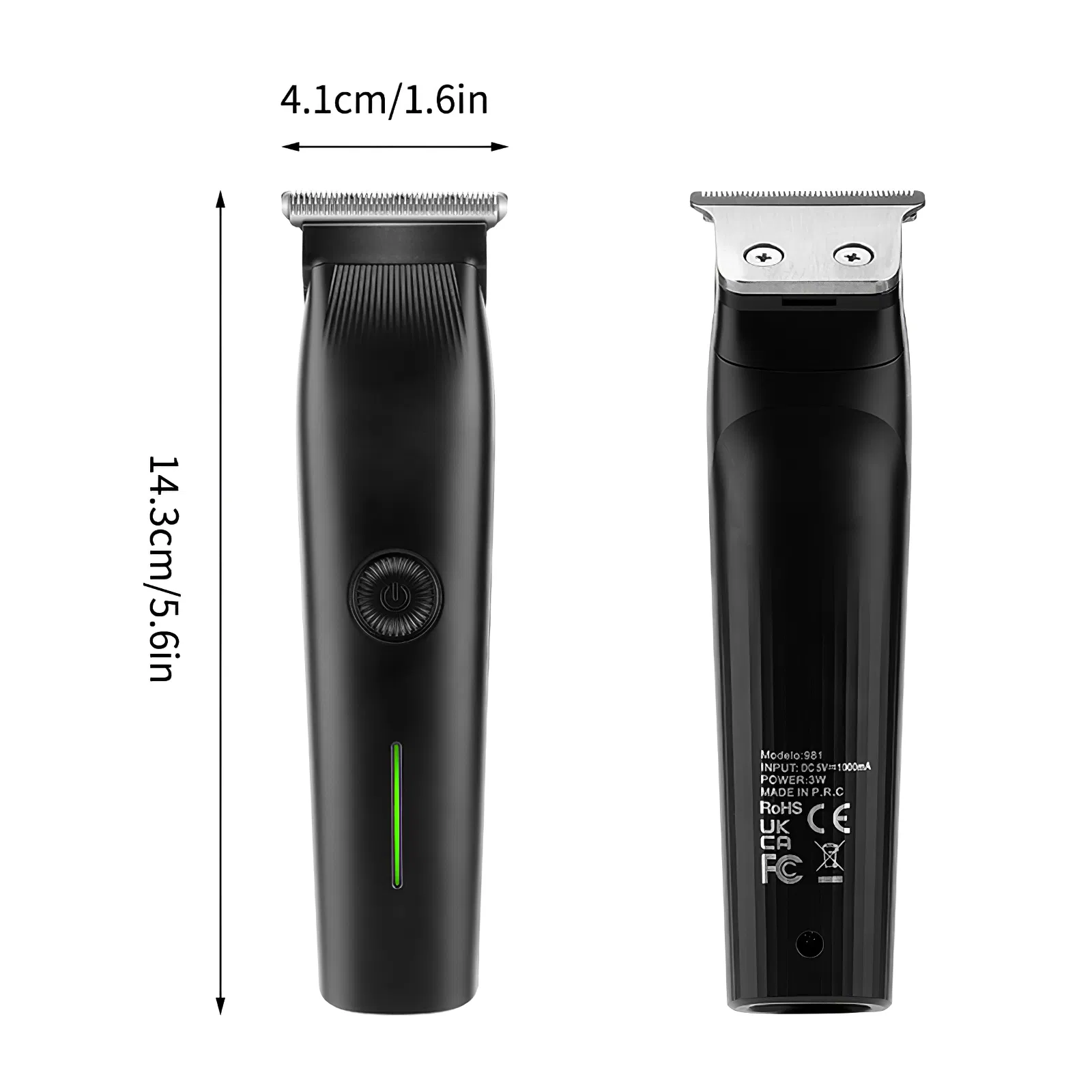Beard Trimmer, 3 In 1 Hair Clippers And Mens Grooming Kit, Face, Nose, Ear Hair Trimmer - Black - Image 7