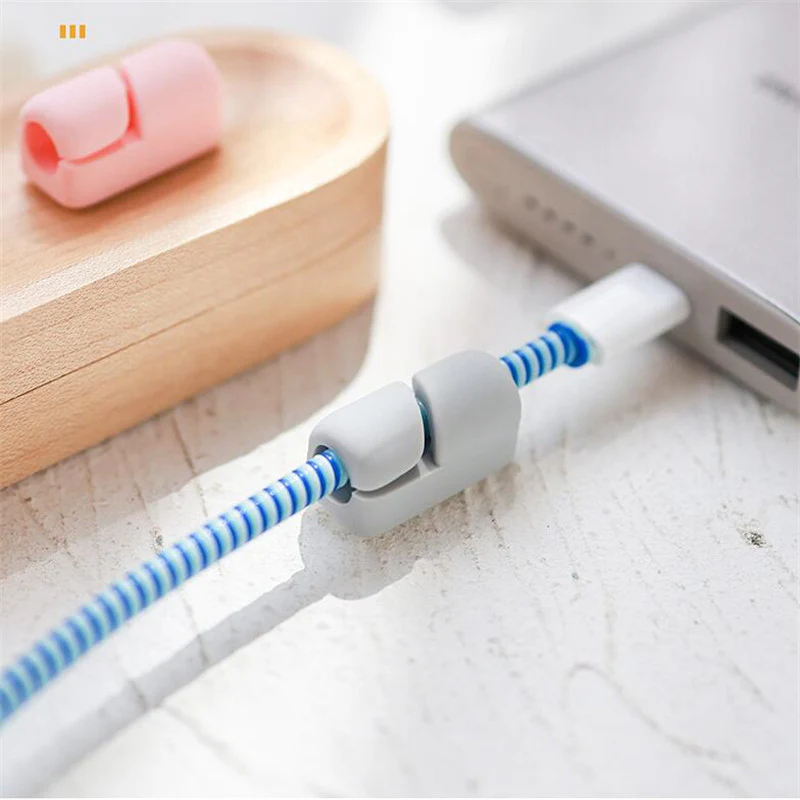 Cable Holder Clips Cable Organizer Silicone USB Processor Winder Desktop Tidy Management Clips Cable Protector Winder - Image 6