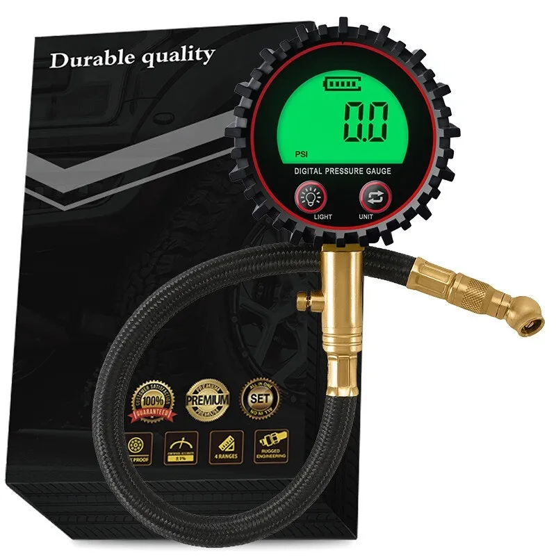 Calibrated Digital Tire Pressure Gauge, Air Inflator With Manometer, For Car Auto - Image 6