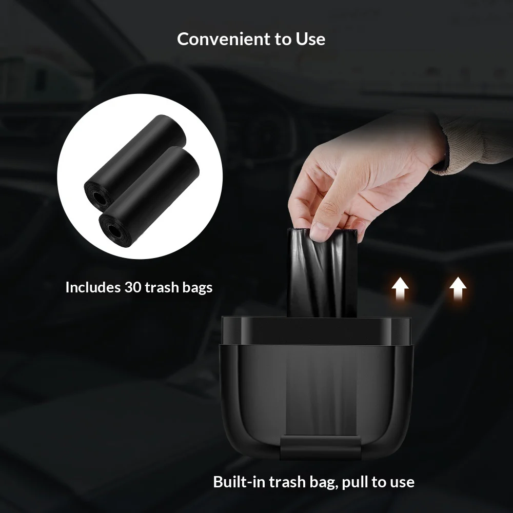 Car Trash Can Storage Bin Car Debris - Image 3