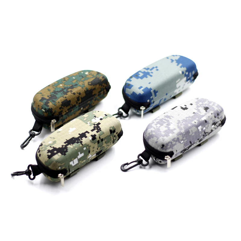 Colored Zippered Sunglass Case With A Belt Looppressure-resistant Storage Box