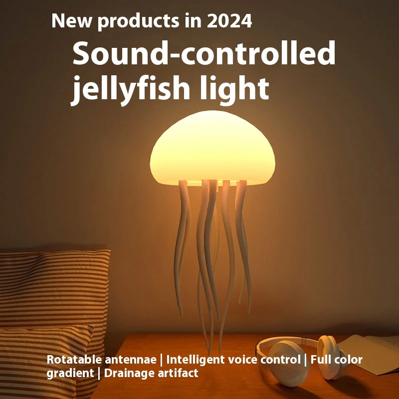 LED Jellyfish Mood Lamp – Night Light for Bedroom & Desk - Image 5