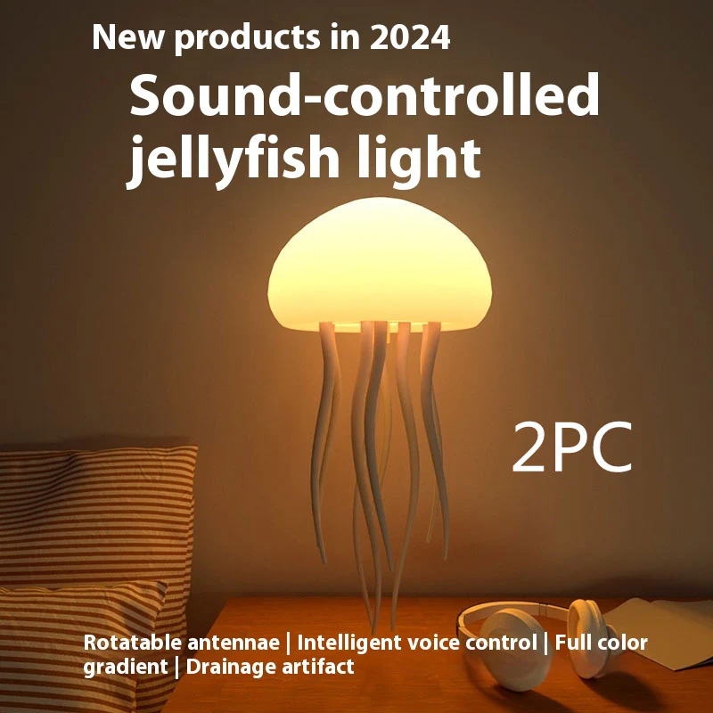 LED Jellyfish Mood Lamp – Night Light for Bedroom & Desk - Image 6
