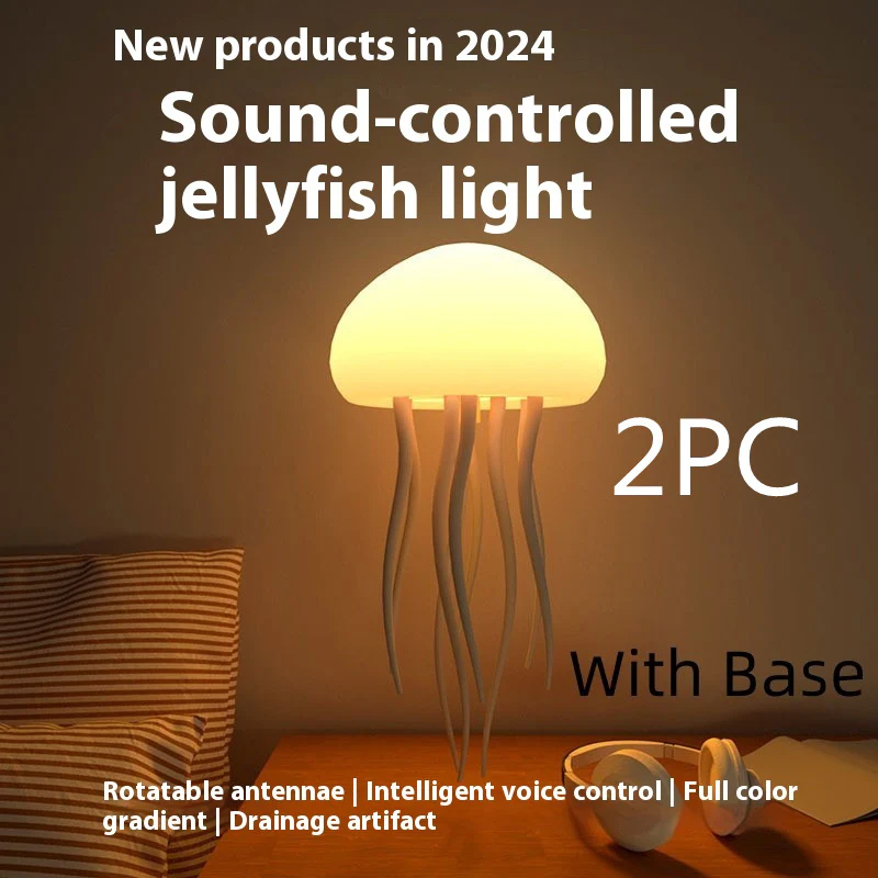 LED Jellyfish Mood Lamp – Night Light for Bedroom & Desk - Image 9