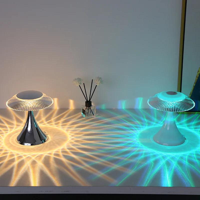 Crystal Table Lamp Touch PC Bedside - Image 2