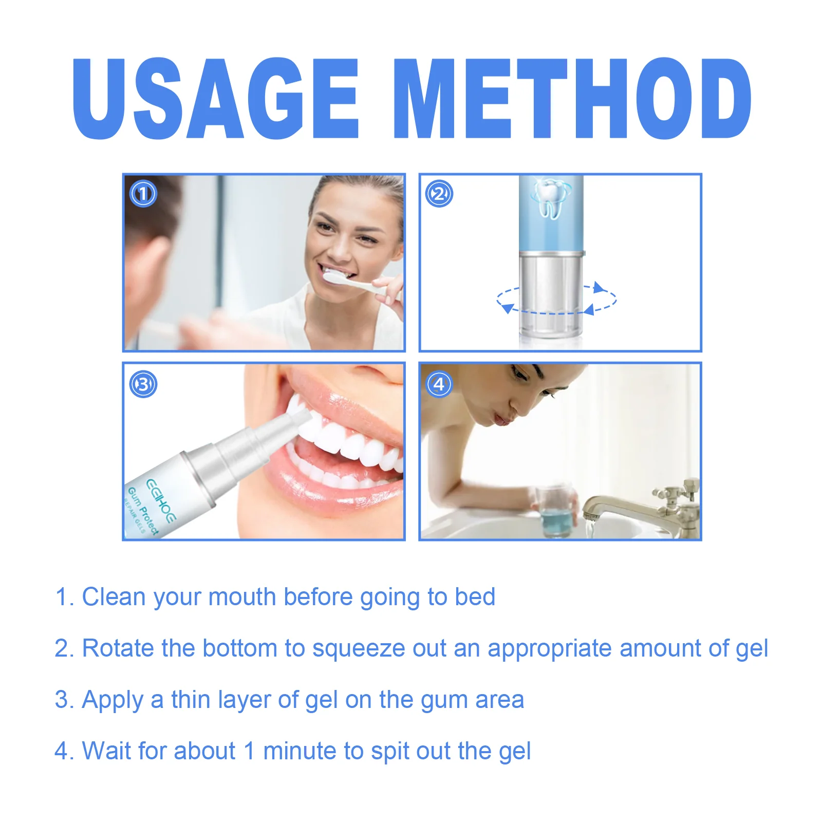 EELHOE Dental Repair Gel, Repair Gums Cleaning Dental Stains And Tartar Oral Care Gel - Image 3