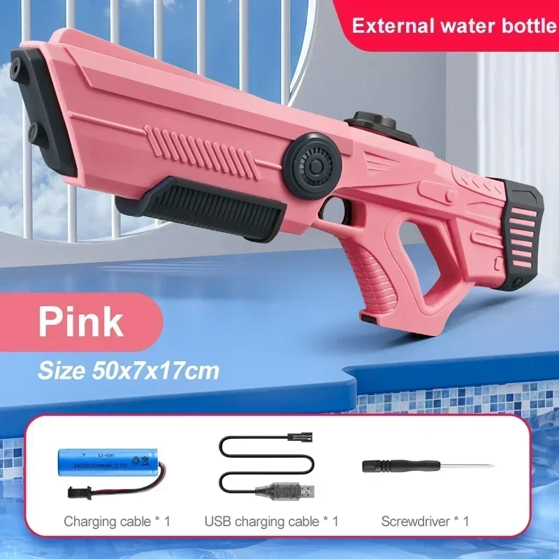 Electric Automatic Water Storage Gun Toys Portable Children Summer Beach Outdoor Fight Fantasy Spray Gun Toys Boy Kid Adult Game - Image 2