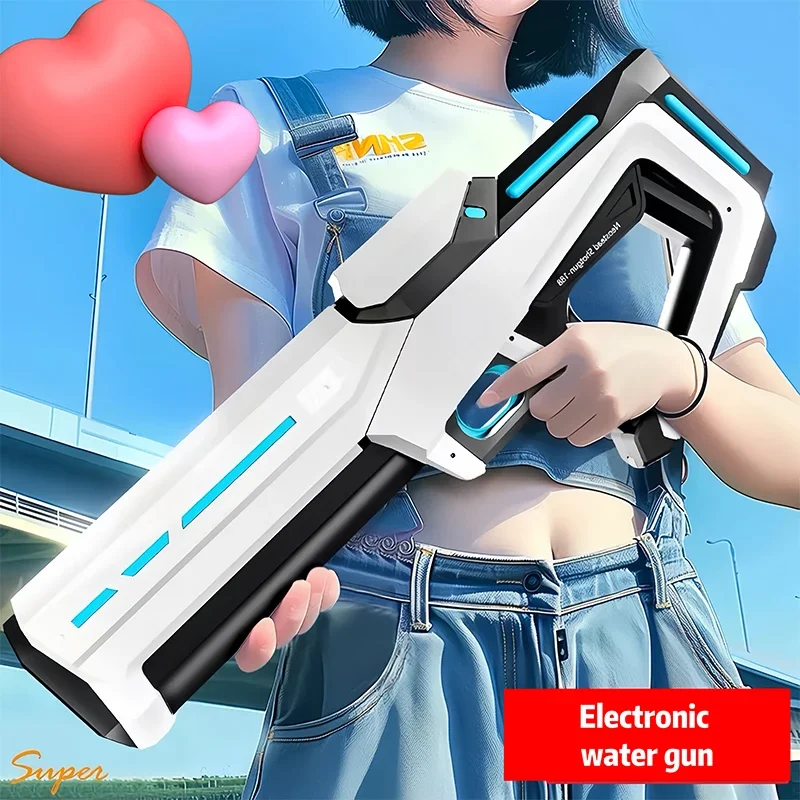 Electric Automatic Water Storage Gun Toys Portable Children Summer Beach Outdoor Fight Fantasy Spray Gun Toys Boy Kid Adult Game - Image 5