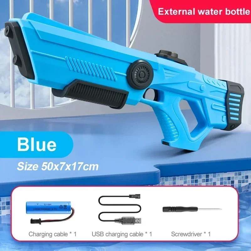 Electric Automatic Water Storage Gun Toys Portable Children Summer Beach Outdoor Fight Fantasy Spray Gun Toys Boy Kid Adult Game - Image 7