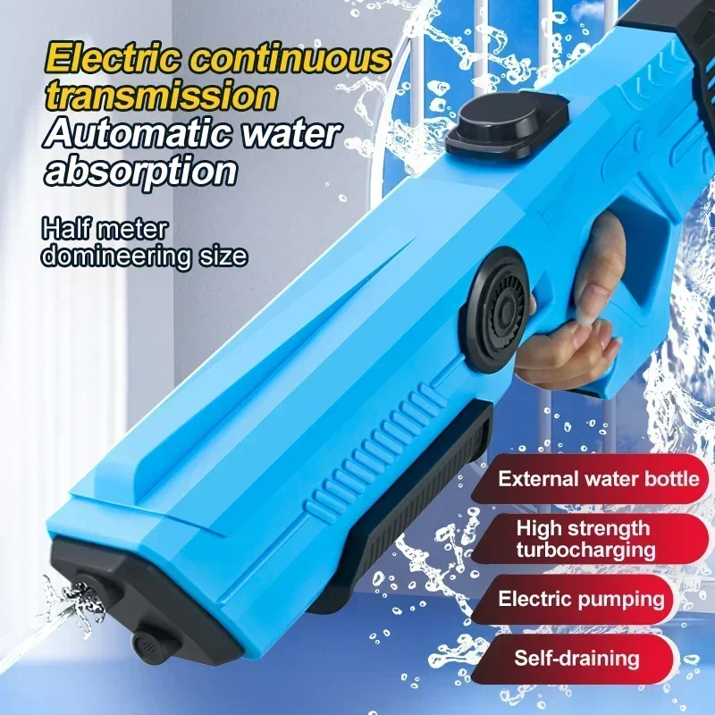Electric Automatic Water Storage Gun Toys Portable Children Summer Beach Outdoor Fight Fantasy Spray Gun Toys Boy Kid Adult Game - Image 8