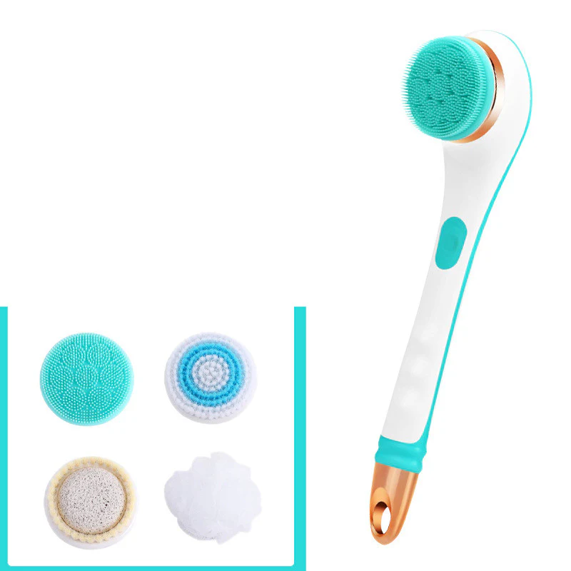 Electric Bath Brush Silicone Back Scrubber USB Rechargeable 2 Speeds Rotating Shower Brush Spa Waterproof Body Cleaning Brush - Image 9