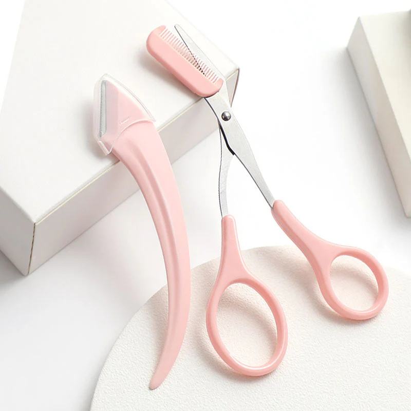 Eyebrow Trimming Knife With Comb Curved Moon Small Beauty Supplies Gadgets - Image 7
