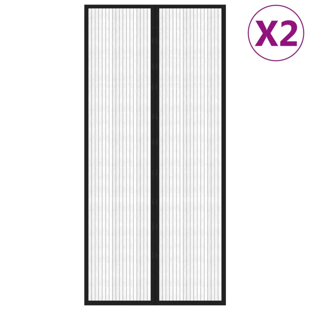 Fly Screen Door Curtains, 2 pcs. Magnetic   Fly Screen Door Curtain 2 - Image 8