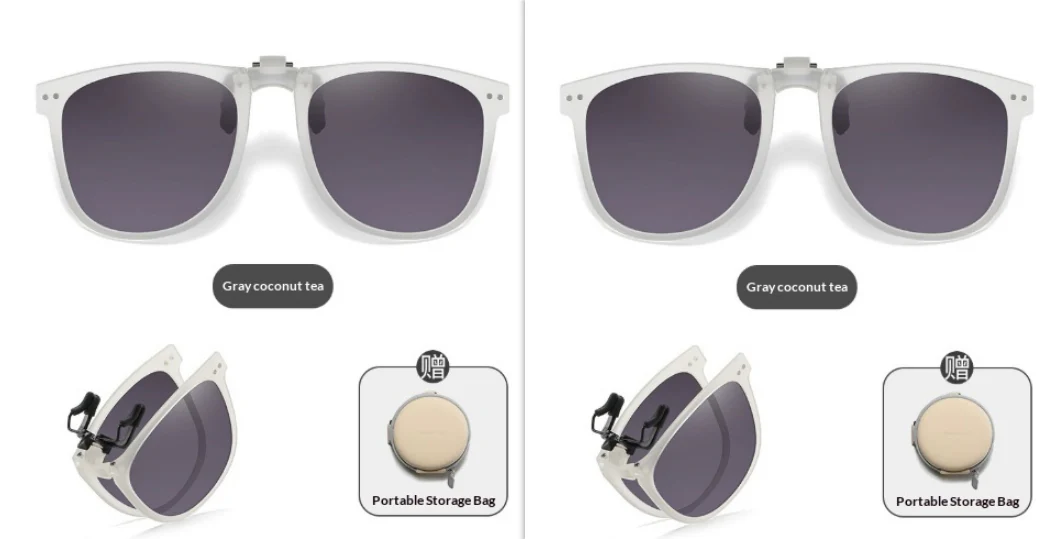Foldable Polarized Sunglass Clips UV Protection Fashionable Lightweight - Image 7