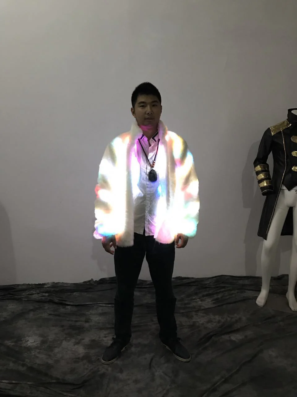 Halloween Colorful LED Lighting Clothes Jacket - Image 3