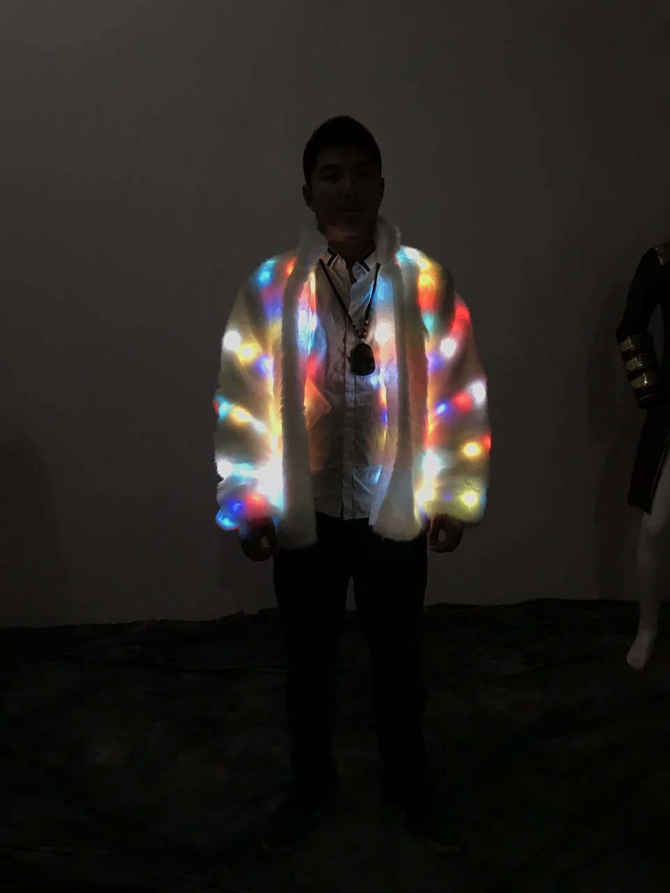 Halloween Colorful LED Lighting Clothes Jacket - Image 5