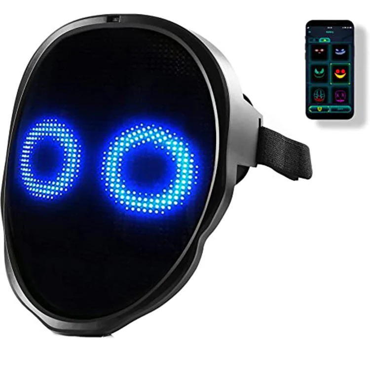 Halloween Face Masks Full Color LED Luminous Mask Face Changing Mask Party Bar Props - Image 10