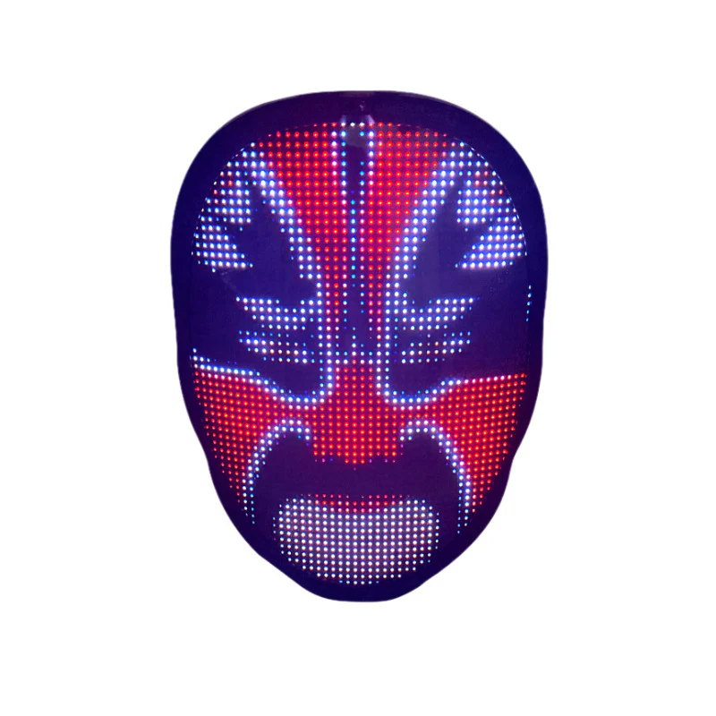Halloween Face Masks Full Color LED Luminous Mask Face Changing Mask Party Bar Props - Image 9