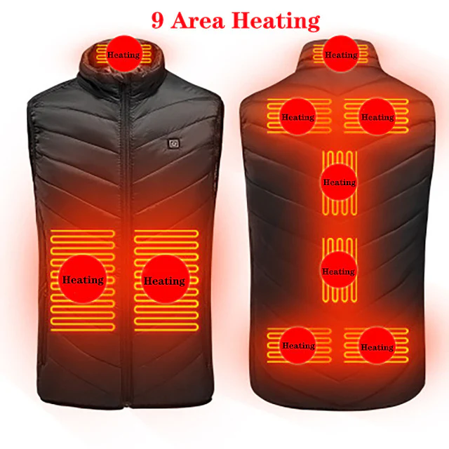 Heated Vest Washable Usb Charging Electric Winter Clothes - Image 10