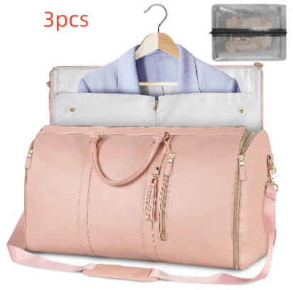 Large Capacity Travel Duffle Bag Women's Handbag Folding Suit Bag Waterproof Clothes Totes - Image 14
