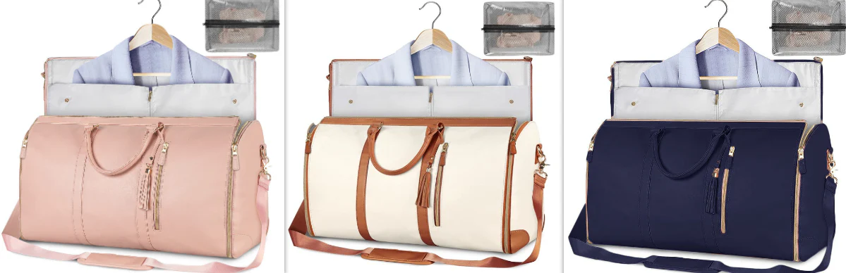 Large Capacity Travel Duffle Bag Women's Handbag Folding Suit Bag Waterproof Clothes Totes - Image 22