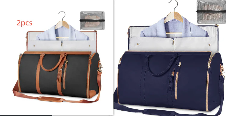 Large Capacity Travel Duffle Bag Women's Handbag Folding Suit Bag Waterproof Clothes Totes - Image 26